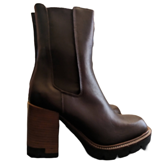 Made in Italy High Heel Chelsea Boots Sz 39 - Picture 6 of 7